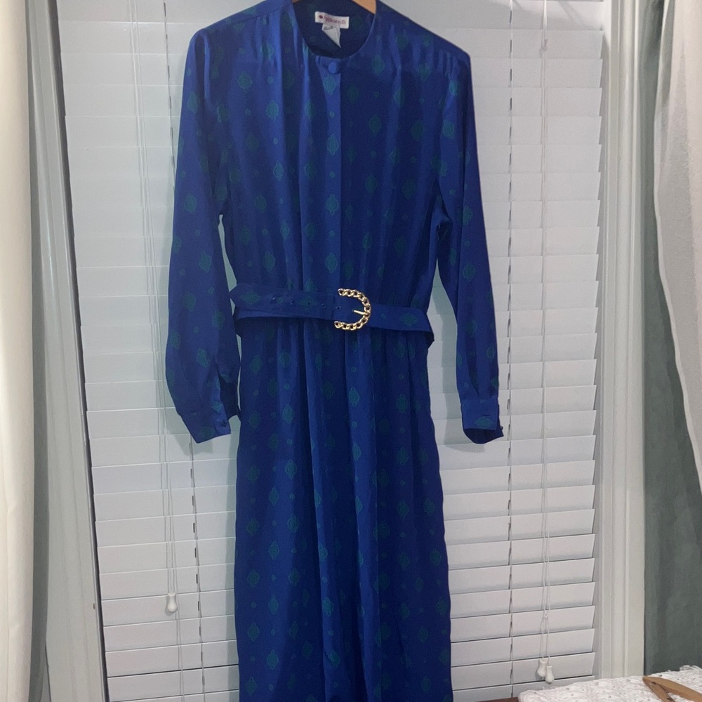 Vintage Appleseeds long sleeved dress with matching Belt